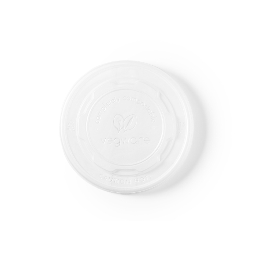 Vienkartiniai dangteliai sriubai, VEGWARE, CPLA, D 11,5 cm, 50 vnt.