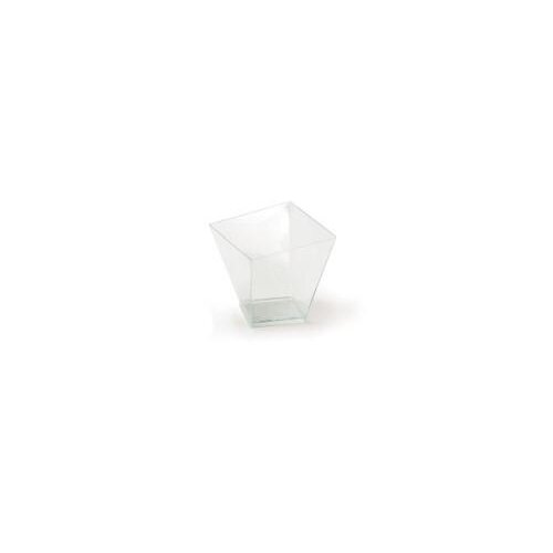 Vienkartinis indelis CHARME, skaidrus, PS, 180 ml, 7,2 x 7,2 x H 7,6 cm, 40 vnt
