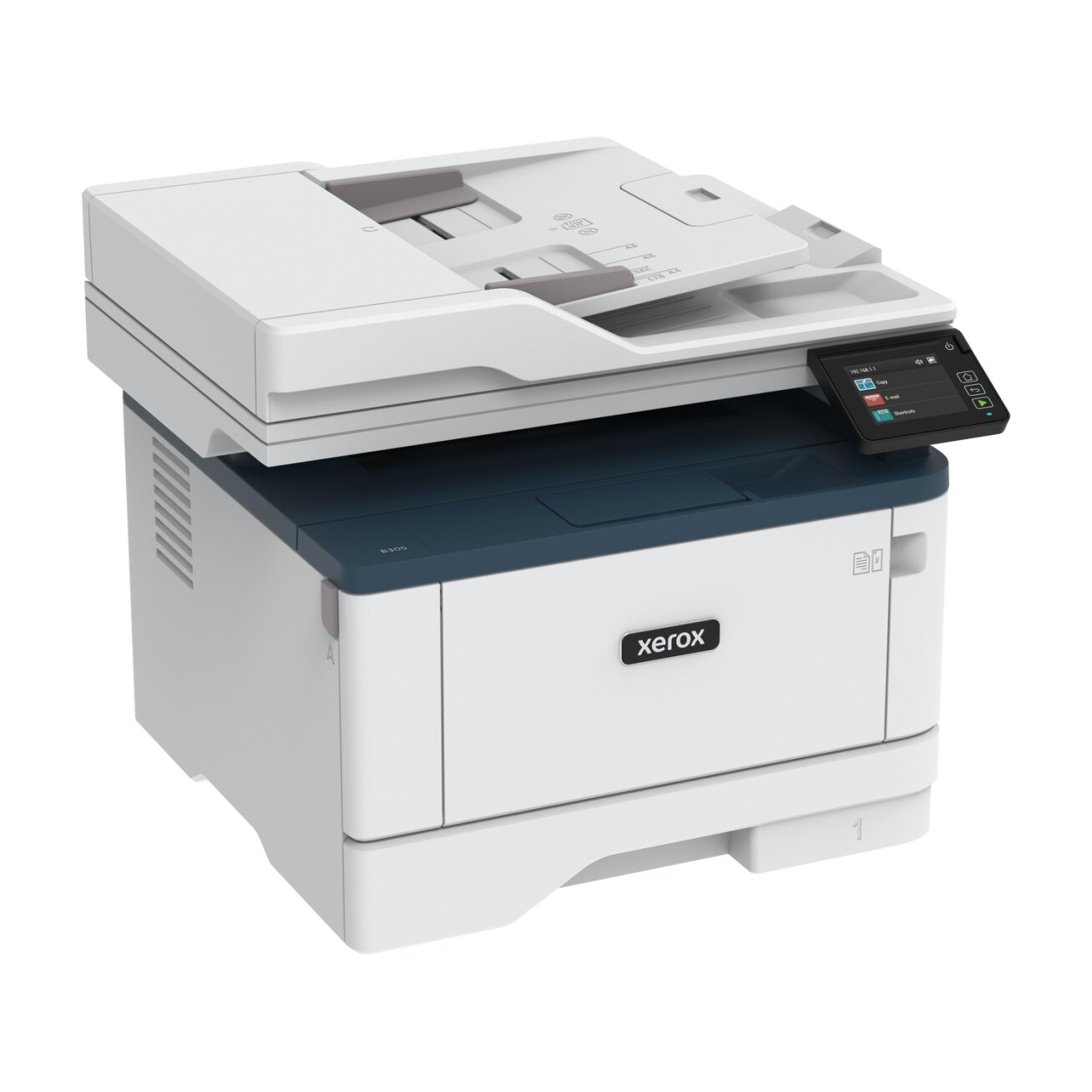 Xerox B305DNI A4 mono MFP 38ppm. Print, Copy, and Scan. Duplex, network, wifi, USB, 250 sheet paper tray 1