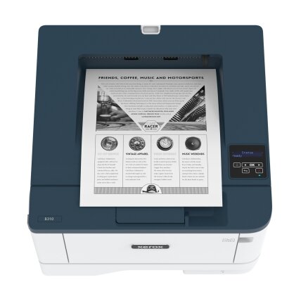 Xerox B310DNI A4 mono printer 40ppm. Duplex, network, wifi, USB, 250 sheet paper tray 1