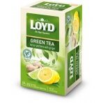 Žalioji arbata LOYD, citrinų-laimų ir imbiero skonio, 20 x 1.7g