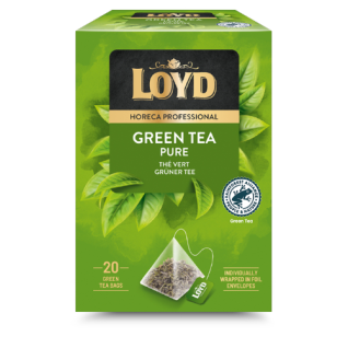 Žaliosios arbatos gėrimas LOYD HORECA pure, piramidės 20 x 1,7g