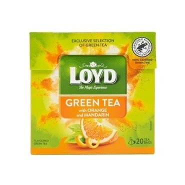 Žalioji arbata LOYD Green Orange&Mandarine, 20 x 1.5g 1