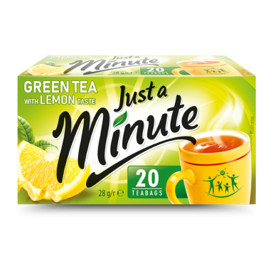 Žalioji arbata JUST A MINUTE Lemon, 20 x 1,4g