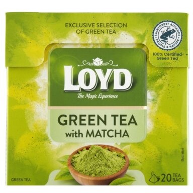 Žalioji arbata LOYD Green Matcha, 20 x 1.5g