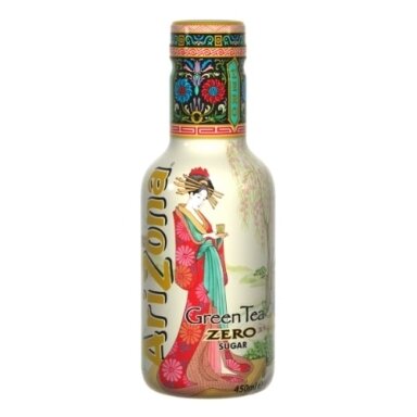 Žaliosios arbatos gėrimas ARIZONA Zero, 450ml PET D