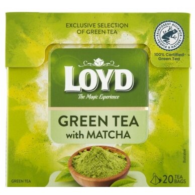 Žalioji arbata LOYD Green Matcha, 20 x 1.5g 1