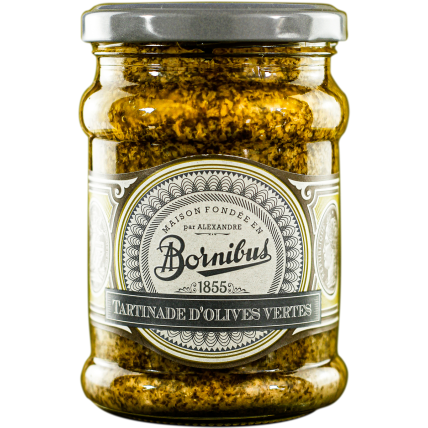 Žaliųjų alyvuogių užtepėlė BORNIBUS, 250 g Žaliųjų alyvuogių užtepėlė BORNIBUS, 250 g
