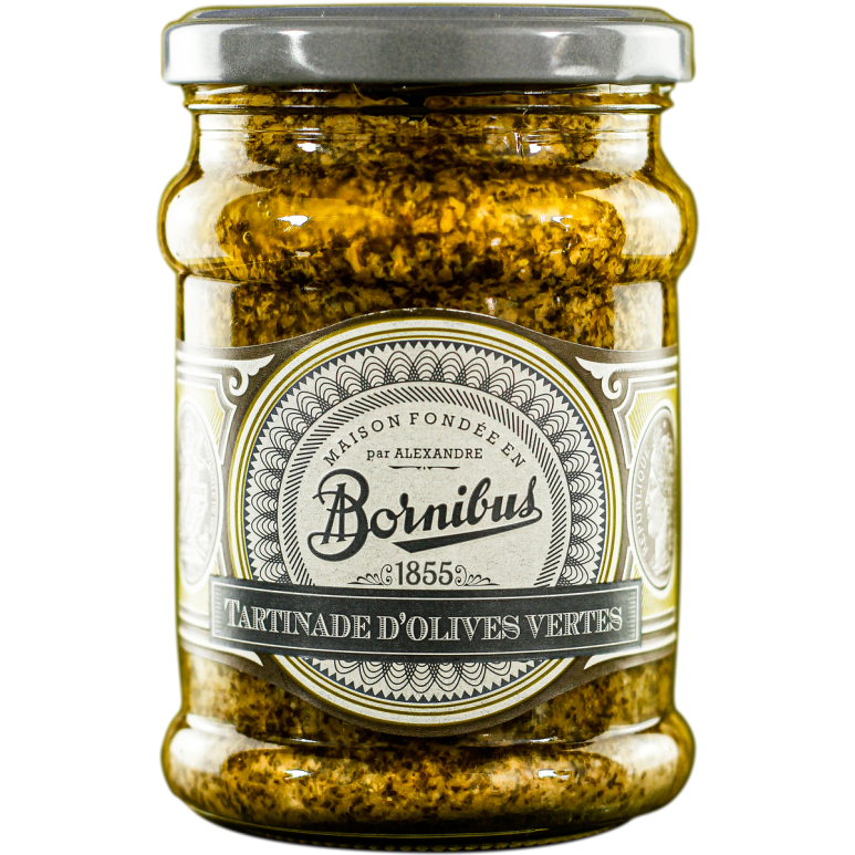 Žaliųjų alyvuogių užtepėlė BORNIBUS, 250 g Žaliųjų alyvuogių užtepėlė BORNIBUS, 250 g