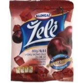 Želė KLINGAI, vyšnių skonio, 80 g