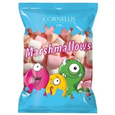 Zefyriniai  saldainiai CORNELLIS Pianki, 160 g
