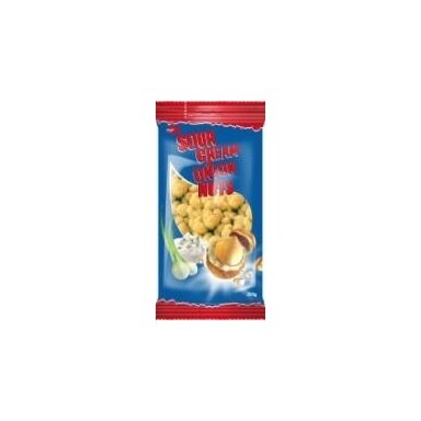 Žemės riešutai JĖGA, grietinėlės ir svogūnų skonio, 200 g