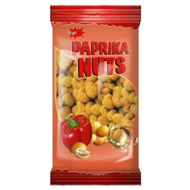 Žemės riešutai traškioje luobelėje JĖGA, su paprika, 100 g Žemės riešutai traškioje luobelėje JĖGA, su paprika, 100 g