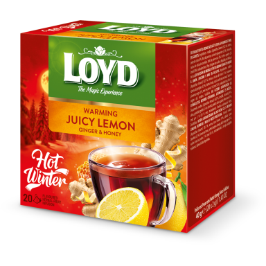 Žolelių ir vaisių arbata LOYD, citrinų imbiero ir medaus skonio, 20 x 2g