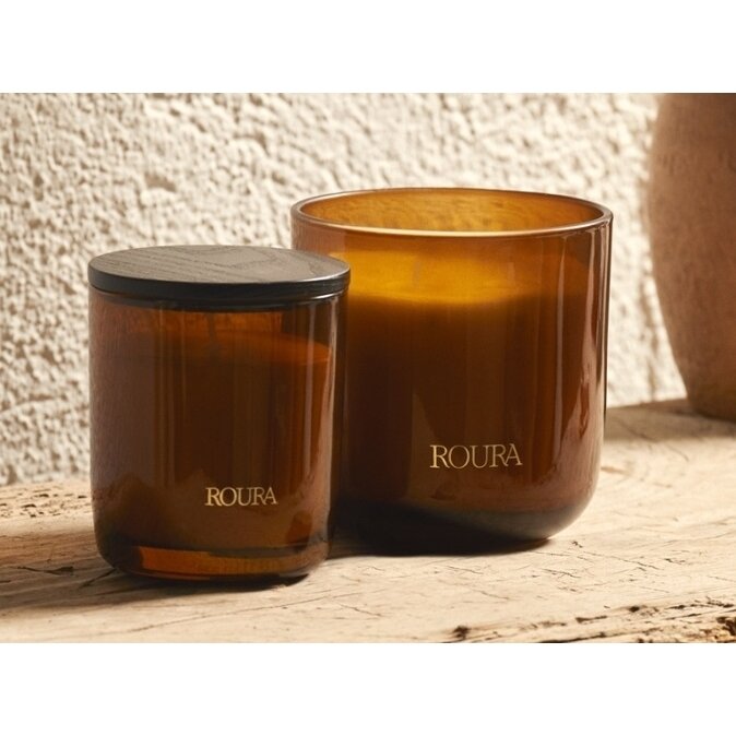 Žvakė ICON Amber, kvepianti, D 8 cm, H 9 cm, iki 35 h, vnt