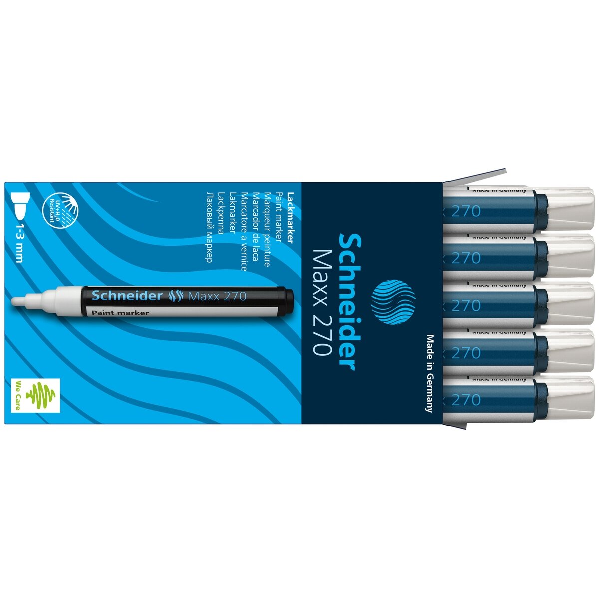 Žymeklis SCHNEIDER PAINT MARKER 270 1-3mm. balta 2 Žymeklis SCHNEIDER PAINT MARKER 270 1-3mm. balta 2