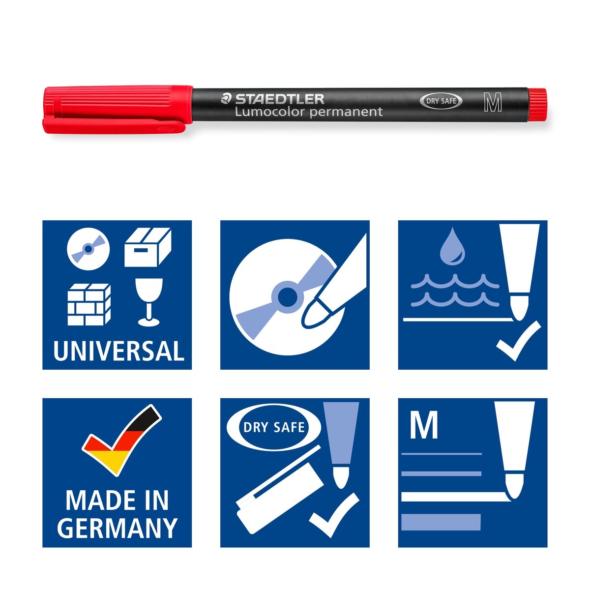 Žymeklis STAEDTLER codec film OHP 317M, 1.0mm, 6 spalvų rinkinys 3