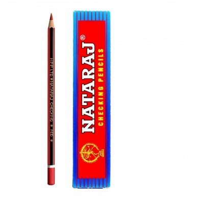 Žymėjimo pieštukas NATARAJ, raudona sp., 12 vnt.