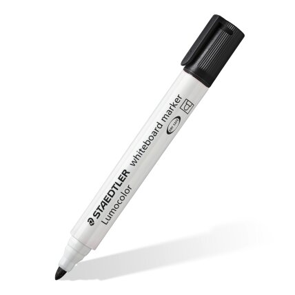 Žymeklis baltai lentai STAEDTLER LUMOCOLOR 351, 2 mm, JUODA Žymeklis baltai lentai STAEDTLER LUMOCOLOR 351, 2 mm, JUODA