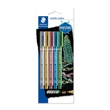 Žymeklis STAEDTLER Metallic, 5 vnt., įvairių sp. Žymeklis STAEDTLER Metallic, 5 vnt., įvairių sp.