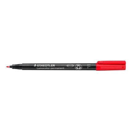Žymeklis STAEDTLER OHP LUMOCOLOR 317/318, 0,6 mm, RAUDONA 2 Žymeklis STAEDTLER OHP LUMOCOLOR 317/318, 0,6 mm, RAUDONA 2