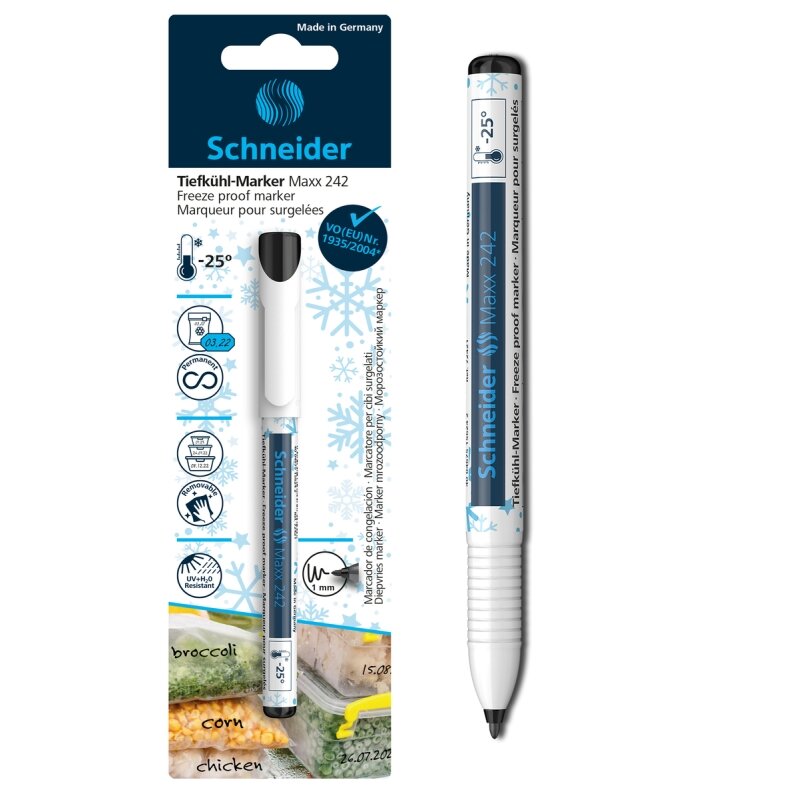 Žymeklis SCHNEIDER Maxx 242, atsparus šalčiui , juodos sp. 1 Žymeklis SCHNEIDER Maxx 242, atsparus šalčiui , juodos sp. 1