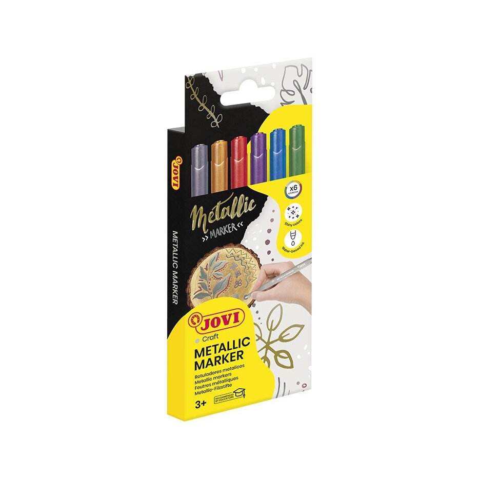 Žymekliai JOVI DECOR METALIC, 6 sp.